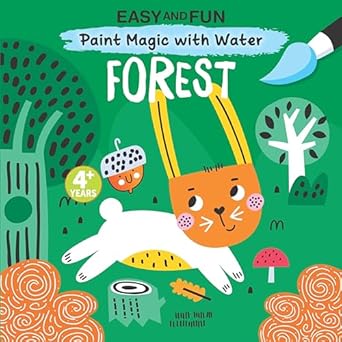 Happy Fox books Paint Magic with Water, Forest