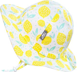 Jan & Jul Cotton Floppy Hat, Lemon Fresh, S (0-6M)