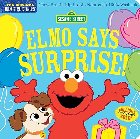 Indestructibles Elmo Says Surprise
