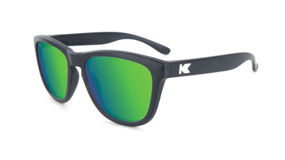 Knockaround Sunglasses, Polarized, Black/Moonshine, Kids