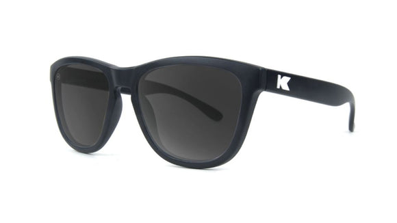 Knockaround Sunglasses, Polarized, Black/Smoke, Kids