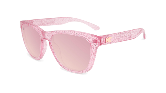 Knockaround Sunglasses, Polarized, Pink Sparkle, Kids