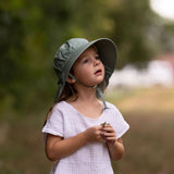 Jan & Jul Cotton Adventure Hat, Juniper Green, XL (5-12 Years)