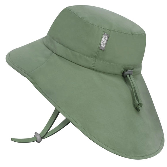 Jan & Jul Cotton Adventure Hat, Juniper Green, L (2-5Y)