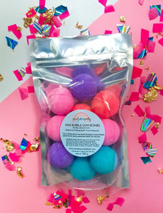 Sweet As Candy Mini Bubble Gum Bath Bombs, Set of 10