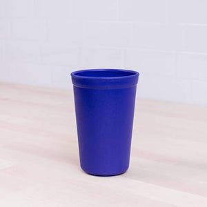 Navy blue plastic drinking cup