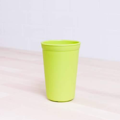 Green plastic drinking cup