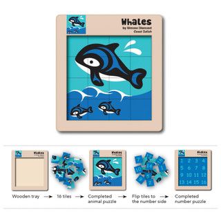 Native Northwest Wooden Puzzle, Whale