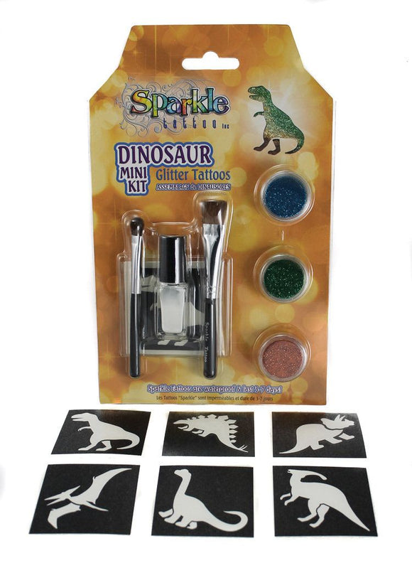 Sparkle Tattoo Mini Kit, Dinosaurs