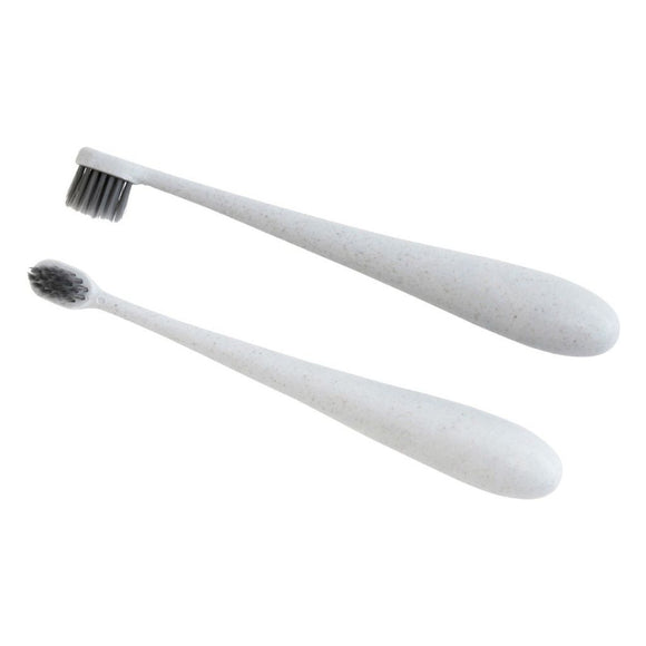 Glitter & Spice Wheat Straw Toothbrush, White