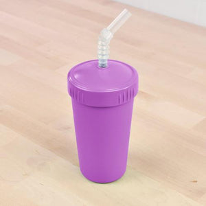 Replay Cup with Lid & Straw, Purple
