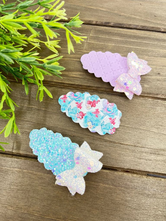 Little Bow-tique Under the Sea Little Mermaid Snap Clips, Set of 3