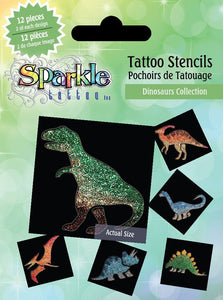 Sparkle Tattoo Tattoo Stencils, Dinosaur Collection