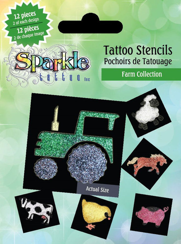 Sparkle Tattoo Tattoo Stencils, Farm Collection