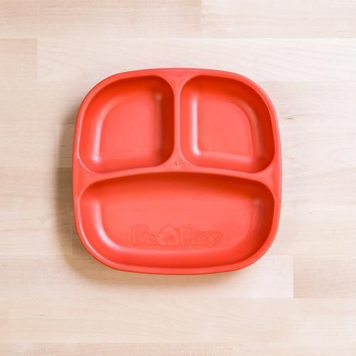 Replay Divided Plate, Red