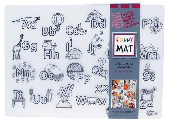 Funny Mat Alphabet Washable Coloring Mat