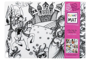Funny Mat Princess Washable Coloring Mat, 18.9x13.2"